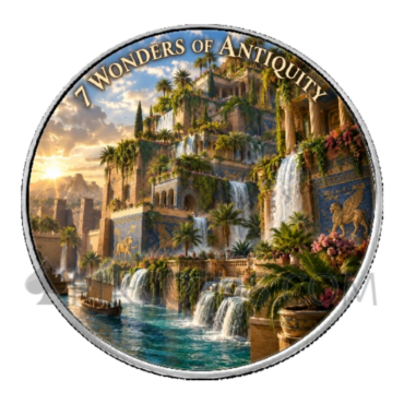 Hanging Gardens of Babylon - 7 Wonders of Antiquity - American Eagle 1$ 1oz USA 2026