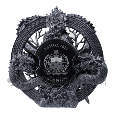 Hercules vs. Hydra - 3D Coin 10$ 10oz Samoa 2027