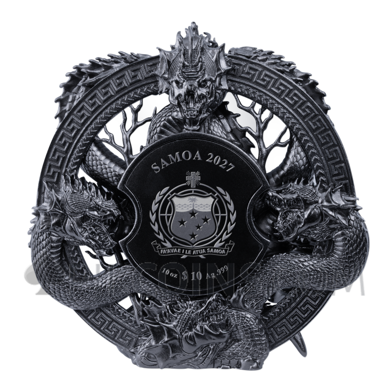 Hercules vs. Hydra - 3D Coin 10$ 10oz Samoa 2027 - Image 2