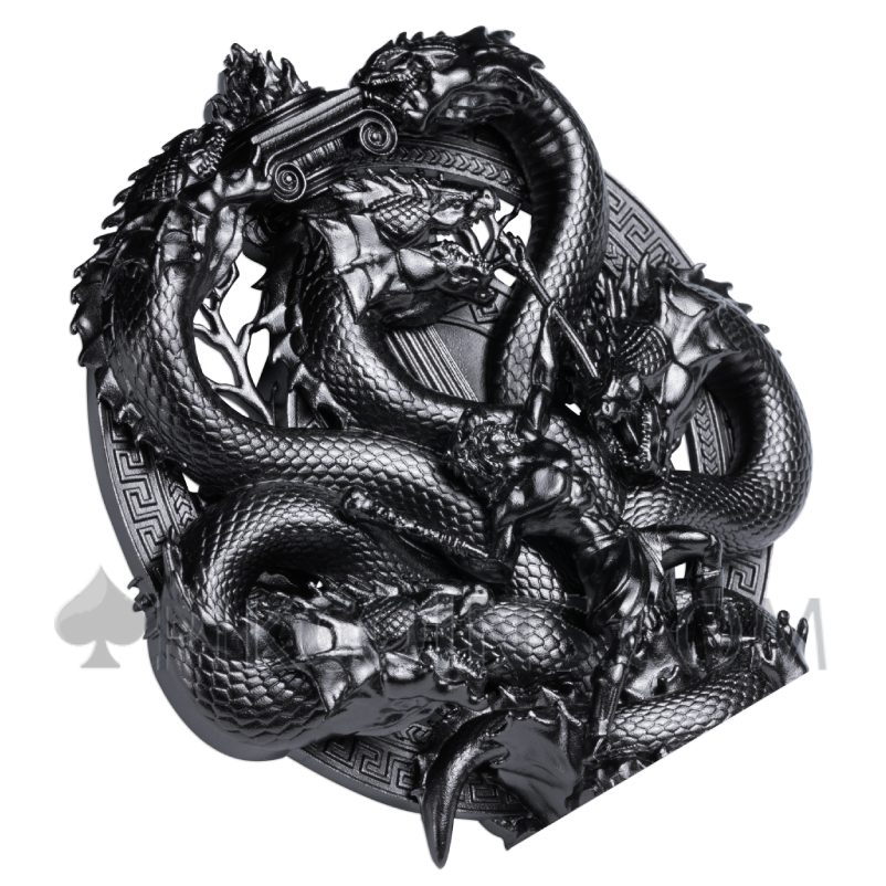 Hercules vs. Hydra - 3D Coin 10$ 10oz Samoa 2027 - Image 3