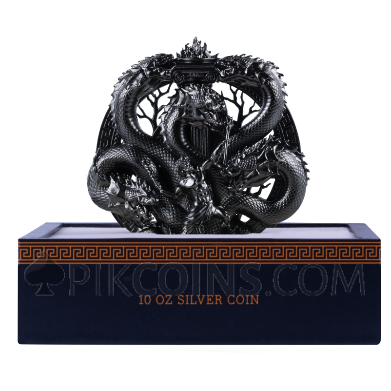 Hercules vs. Hydra - 3D Coin 10$ 10oz Samoa 2027 - Image 4