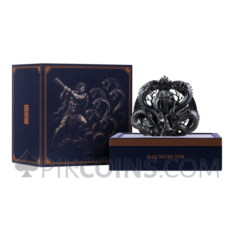 Hercules vs. Hydra - 3D Coin 10$ 10oz Samoa 2027 - Image 5