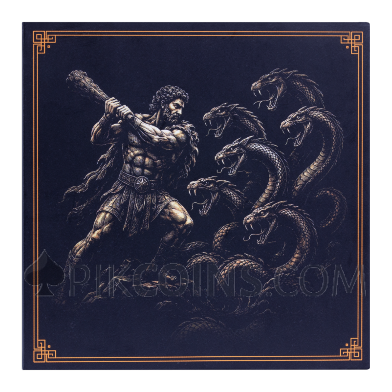 Hercules vs. Hydra - 3D Coin 10$ 10oz Samoa 2027 - Image 6