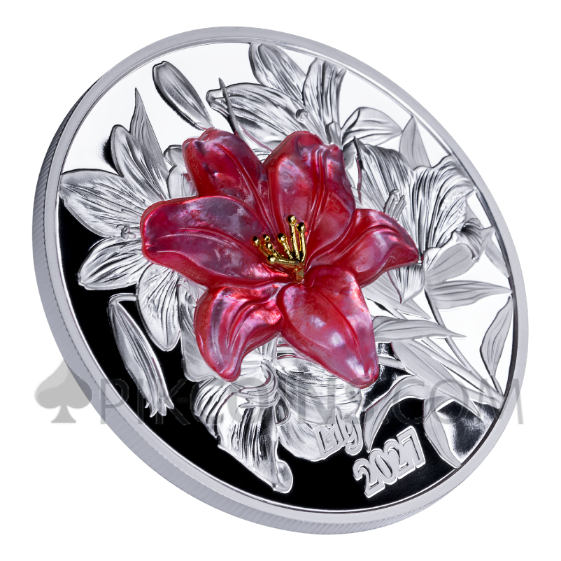 Lily 5$ 2oz Solomon Islands 2027 - Image 3