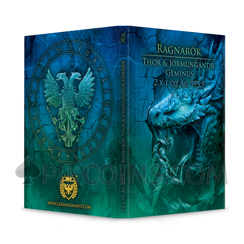 Thor & Jörmungandr - Ragnarök Geminus 2 Coins Set 2 x 1oz 2 x 5 Mark 2026 - Image 6