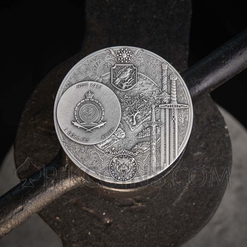 Crossroads of Ravens - The Witcher 5$ 2oz Niue 2026 - Image 7